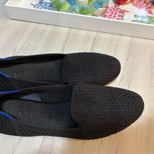 Rothy's The Loafer Black Knit Slip-Ons size 10 1/2